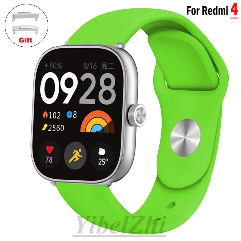 Pulsera deportiva para Redmi watch 4, correa de silicona suave, accesorios para reloj inteligente xiaomi mi band 8 pro
