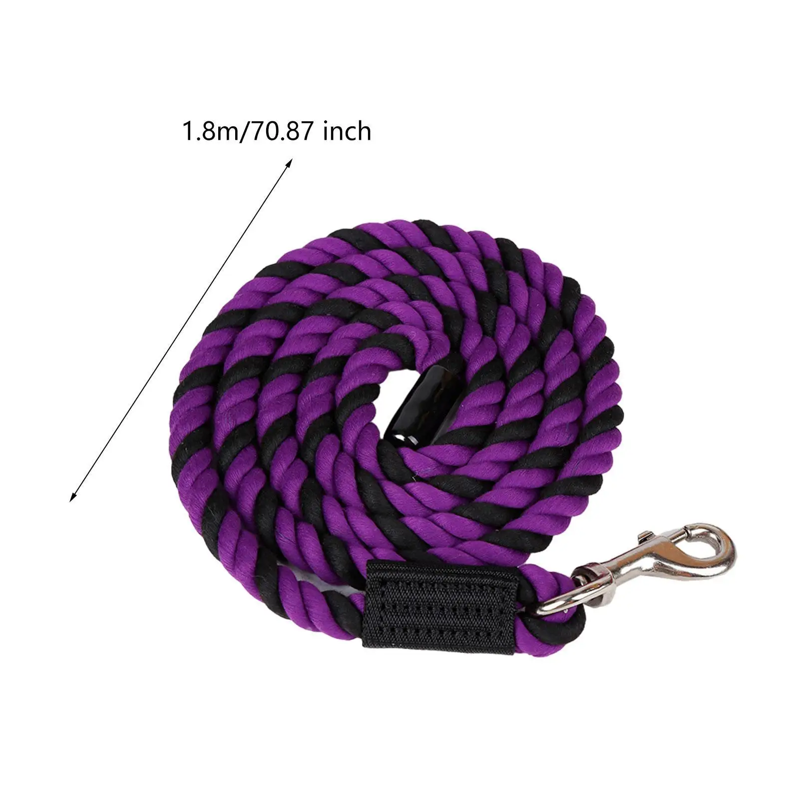 Corda di piombo per cavalli Rein Halter Corda Guinzaglio per cavalli Corda per cani, pecore, animali domestici resistenti con bullone girevole Attrezzatura equestre a scatto