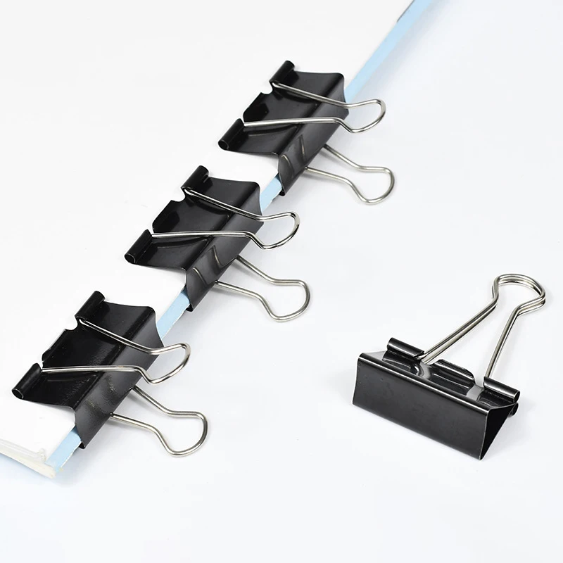 Clips de carpeta de Metal, 10 Uds., archivo multifunción, billetes, Clips de papel fotográfico, notas, abrazaderas de agarre para documentos, suministros de encuadernación de oficina