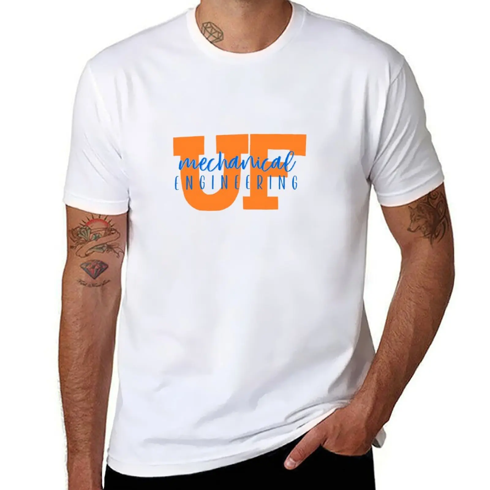 UF Mechanical Engineering 2 T-Shirt kaos pria untuk pria kaos grafis pria kasual T-Shirt