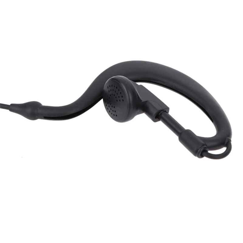 Słuchawka z mikrofonem PTT, 2 PIN, 1m, zaczep na ucho, do radiotelefonu, słuchawka douszna, interkom, słuchawka do UV5R/KENWOOD/HYT