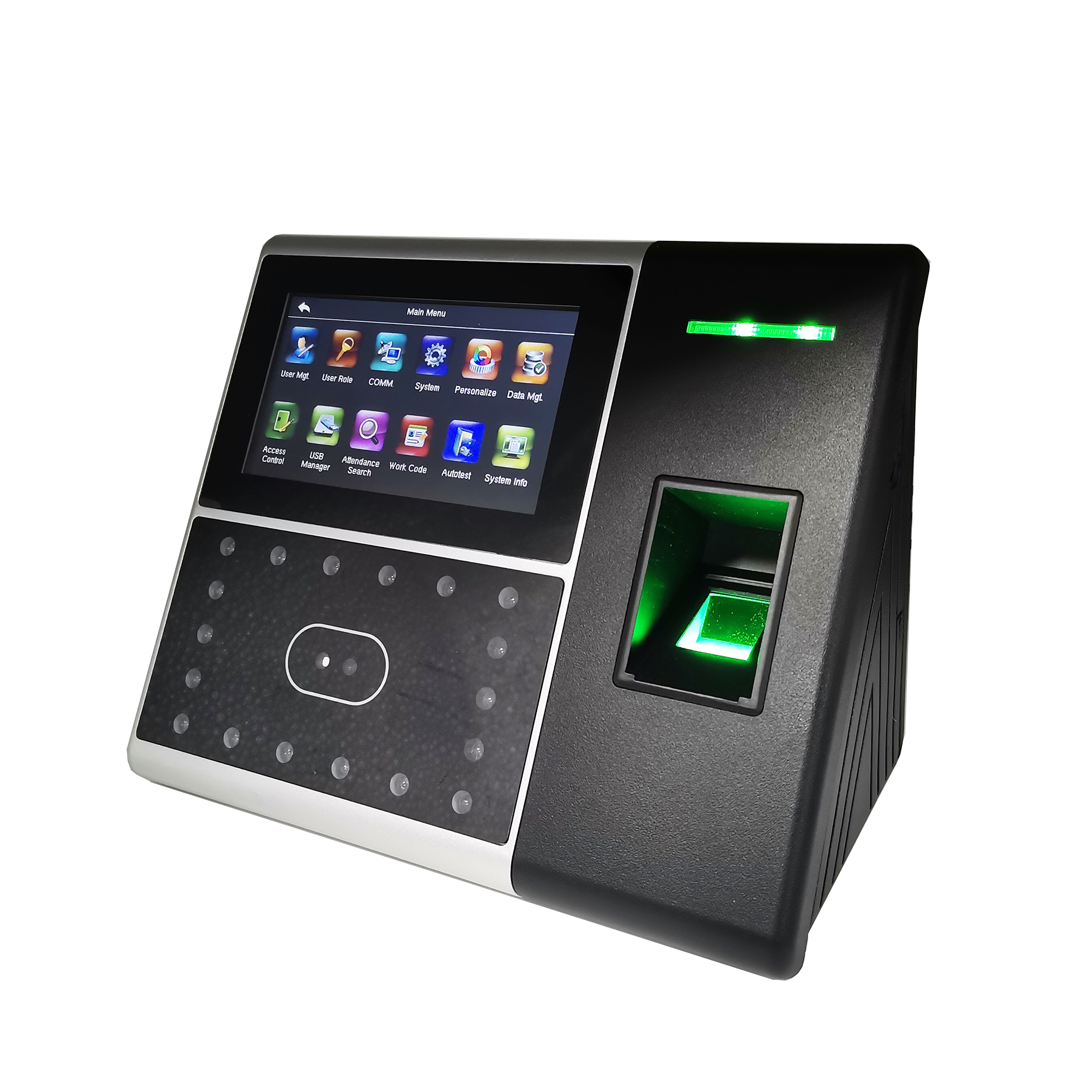Iface-Reloj de hora biométrico 302 TCP/IP, sistema de asistencia facial, grabación de tiempo, asistencia facial y de huellas dactilares