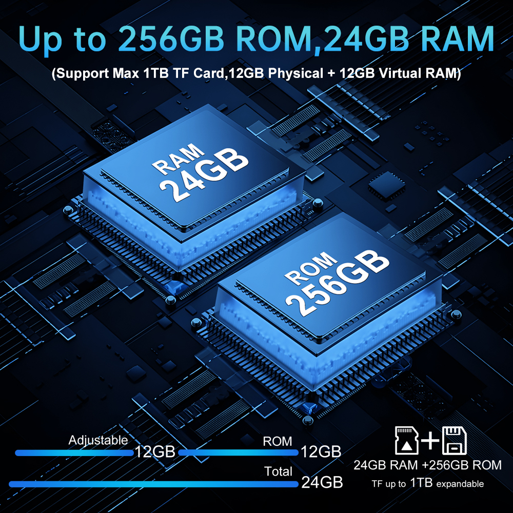 Unihertz 8849 Mini Smartphone Robusto, Pequeno 4G, Exterior, 16 GB, 24 GB de RAM, 256 GB de ROM, 5800 mAh, Telefone Android 13, Sim Duplo, Câmera de 100 MP