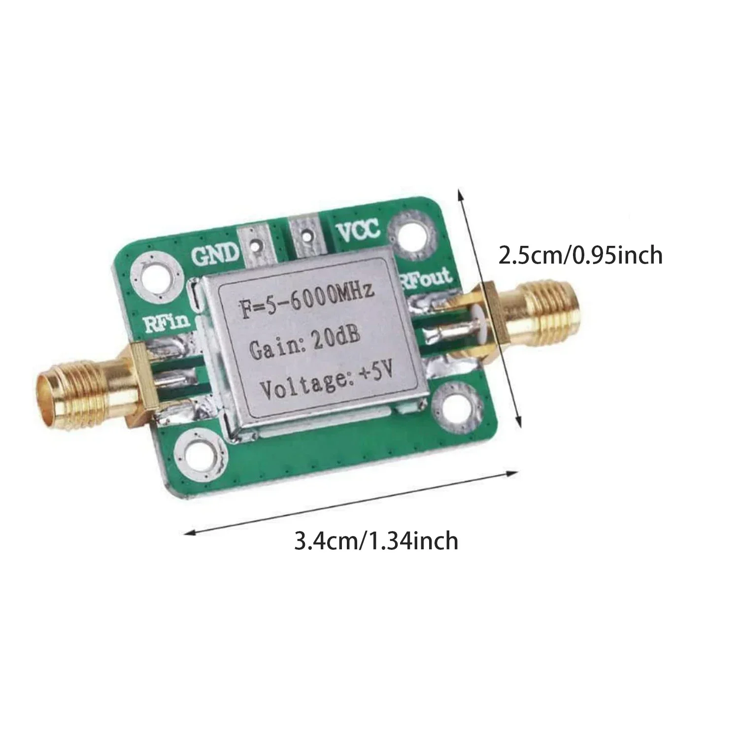 RF-Versterker Met Lage Ruis: Spf5189 Lna Voor 50-4000Mhz/5-6000Mhz, Versterkingsbereik Van 0,6db Tot 20db, Afgeschermde Bordconfiguratie