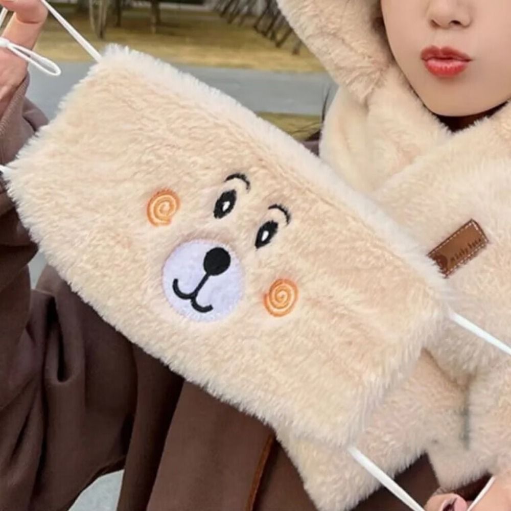 ใหม่ฤดูใบไม้ร่วงฤดูหนาวหมีน้อยหน้ากากกลางแจ้งเย็นเย็บปักถักร้อย Face Mask Thicken แฟชั่นหน้ากากกันลม