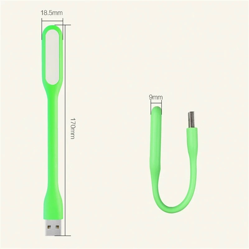 보조배터리 컴퓨터용 접이식 눈 보호 램프, 미니 USB LED 조명, 휴대용 독서 조명, LED 야간 조명, DC 5V, 2 개, 4 개