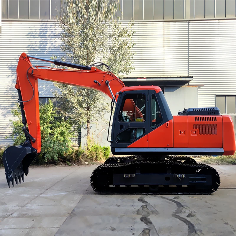 Customized Digging Trenches Small Digger 16 Ton Crawler Towable Gasoline Micro Earth Moving Machinery Mini Excavator