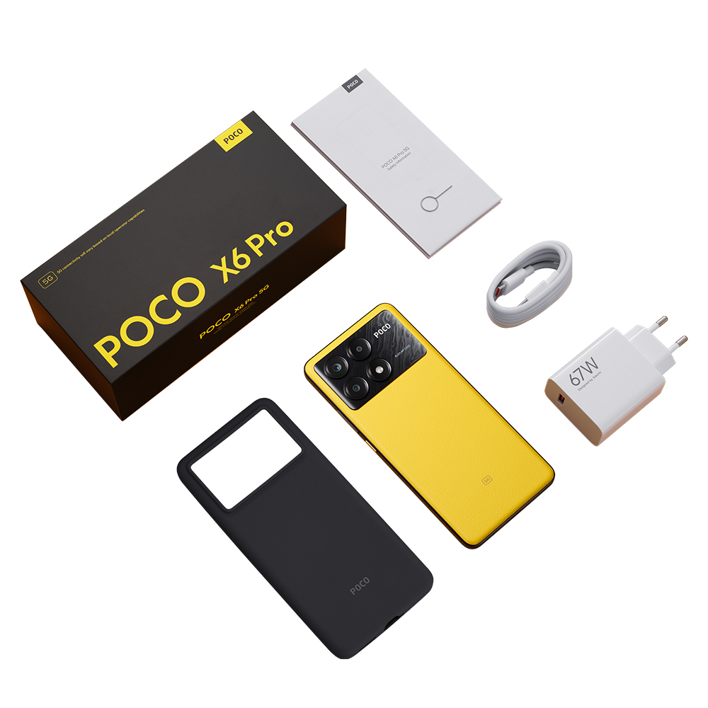 POCO-Smartphone X6 Pro Global Version 5G, Dimrespondable 8300-Ultra, 6.67 "Flow AMOLED DotDisplay, 64MP NDavid