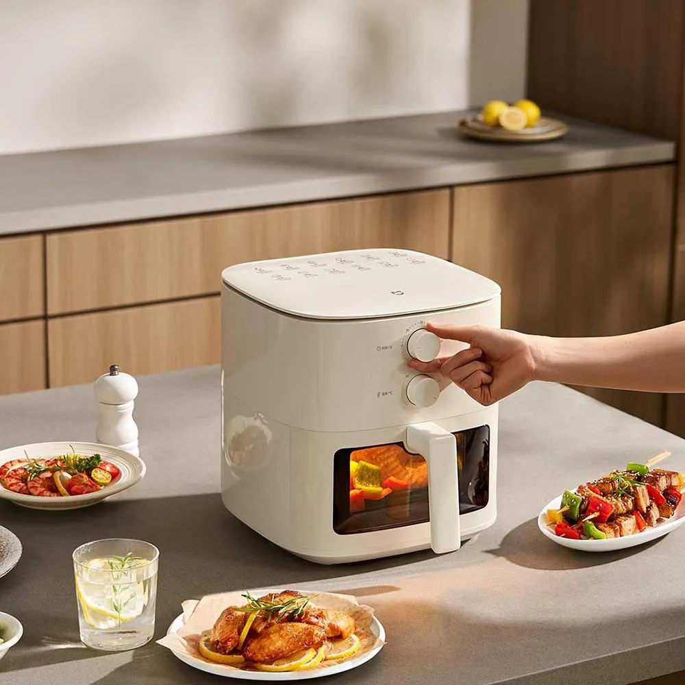 Mijia-スマートエアフライヤーn1,フリップフリー調理,大容量5l,透明ウィンドウデザイン,チキン,フライ機,cnバージョン,220v