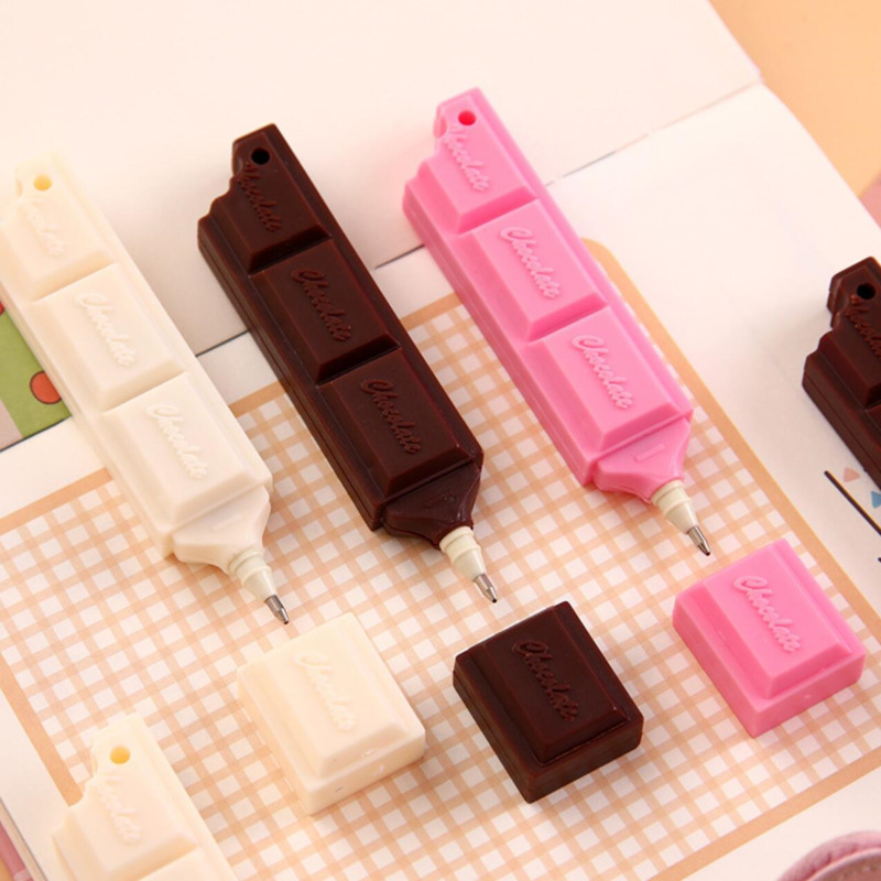 Bolígrafo de Chocolate Kawaii, suministros escolares y de oficina, regalo creativo, papelería Ellen Brook, galleta encantadora, 1 unidad