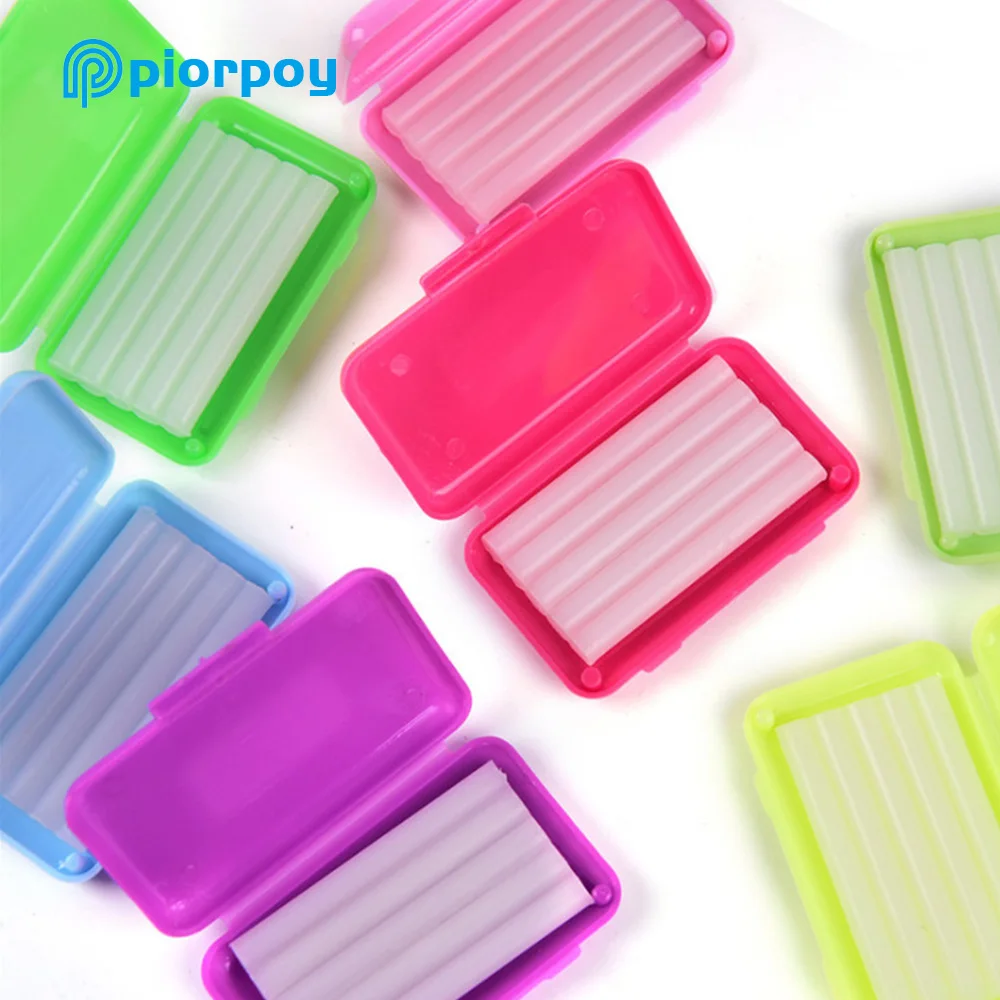 Piorpoy 10กล่องขี้ผึ้งสำหรับจัดฟันสำหรับจัดฟันสวมใส่ฟอกสีฟัน10ชนิดแท่งขี้ผึ้งกายอุปกรณ์ทันตกรรม