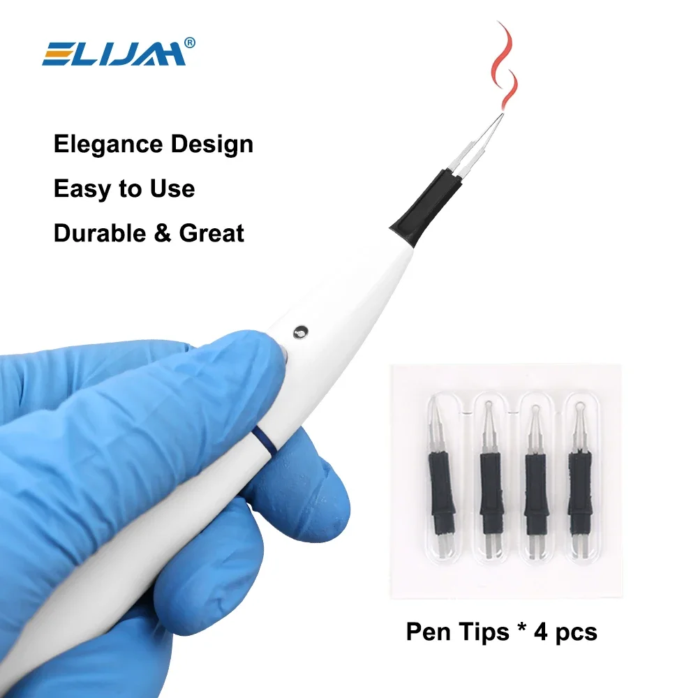 ELIJAH 1 Set Dental Gutta Percha Tip Cutter Opgeloste Breaker Gutta Percha Cutter met 4 Tips Tand Gum Cutter Tandheelkunde gereedschap