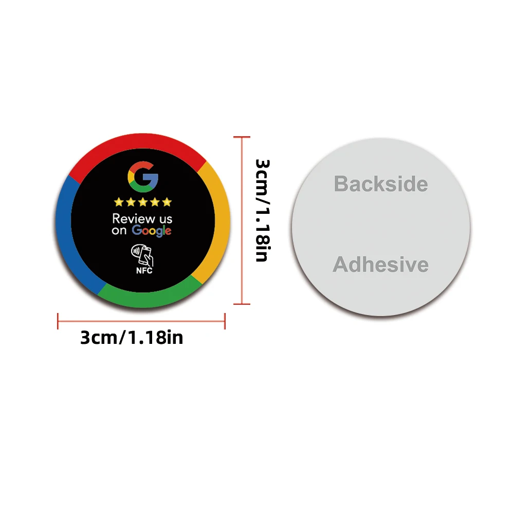 10/30 pces impulsionar revisão nfc adesivo google google revisão nfc adesivo aumentar suas comentários google tocar para revisão cartões nfc tag