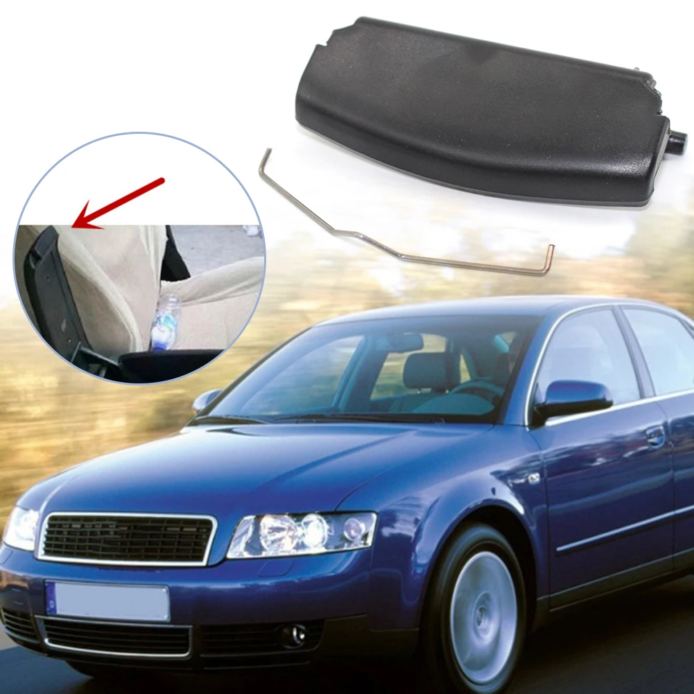 アウディ用ブラックカーアームレスト,コンソールカバー,ミニアームレストクリップ,オートセンターコンソールカバー,キャッチクリップ,a4,b6,b7,2001-2008