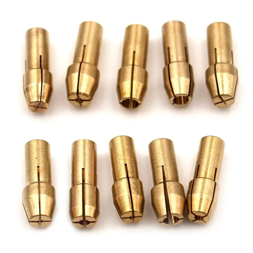 10 ชิ้น/เซ็ต MINI เจาะ Chucks อะแดปเตอร์ 0.5 มม.-3.2 มม.MINI เจาะ Chucks Chuck ADAPTER Micro COLLET ทองเหลืองสําหรับ Power ROTARY เครื่องมือ