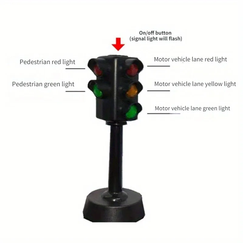 Mini ป้ายจราจรแผนที่ Light Block,เด็กความปลอดภัยการศึกษาปริศนาเด็ก Traffic Light ของเล่น, ของขวัญสําหรับเด็ก