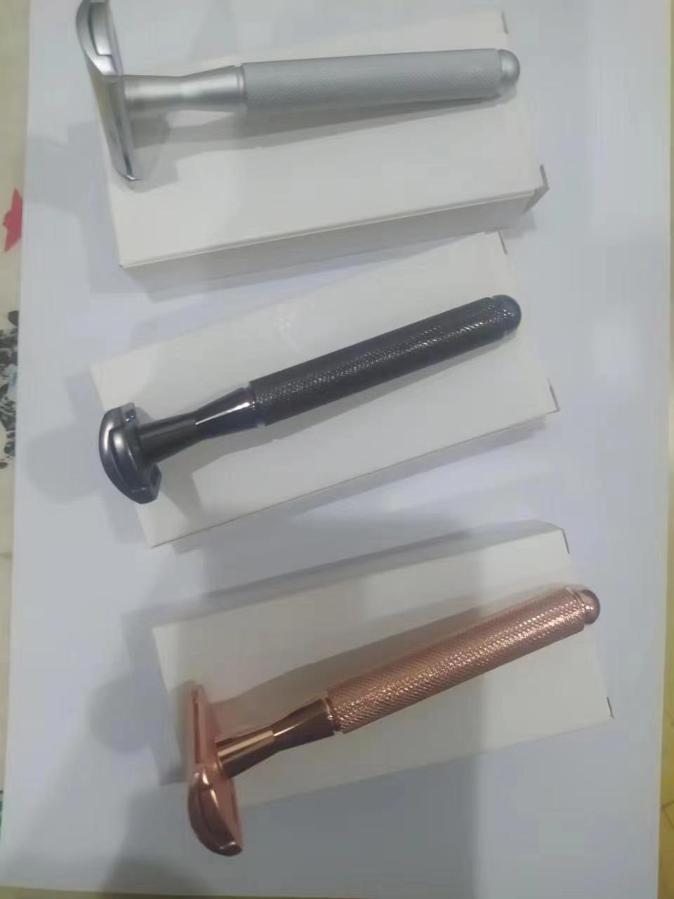 Old Style Shaver, Manual Shaver, Retro Beard Blade, Stainless Steel Double-sided Blade, Shaving Razor oneblade