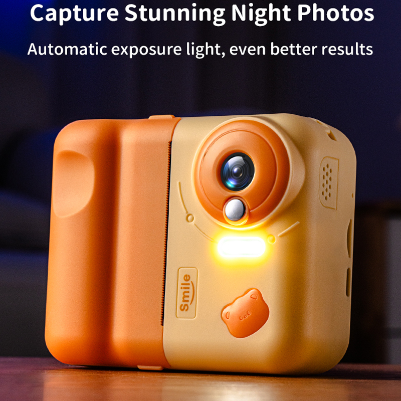 Kinderkamera Digital Instant Print HD 1080P Videokamera Spielzeug Mini Cam Farbdisplay Kinder Geburtstagsgeschenk Fotografie