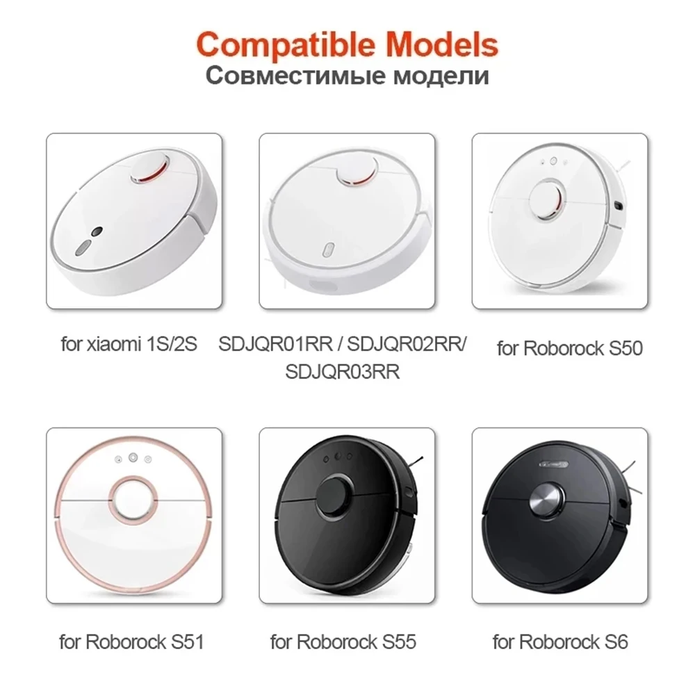 Spazzola laterale principale per Xiaomi Mi Robot 1/ 1S SDJQR01RR SDJQR02RR SDJQR03RR Roboeock E3, S4, S4 Max, S5 Accessori per aspirapolvere