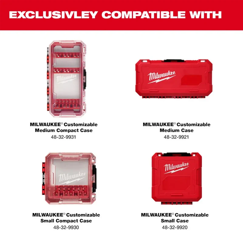 Milwaukee Original Small/Medium/Large ToolBox Case Rows Driver Accessories Multifunctional Storage Tool Accessories