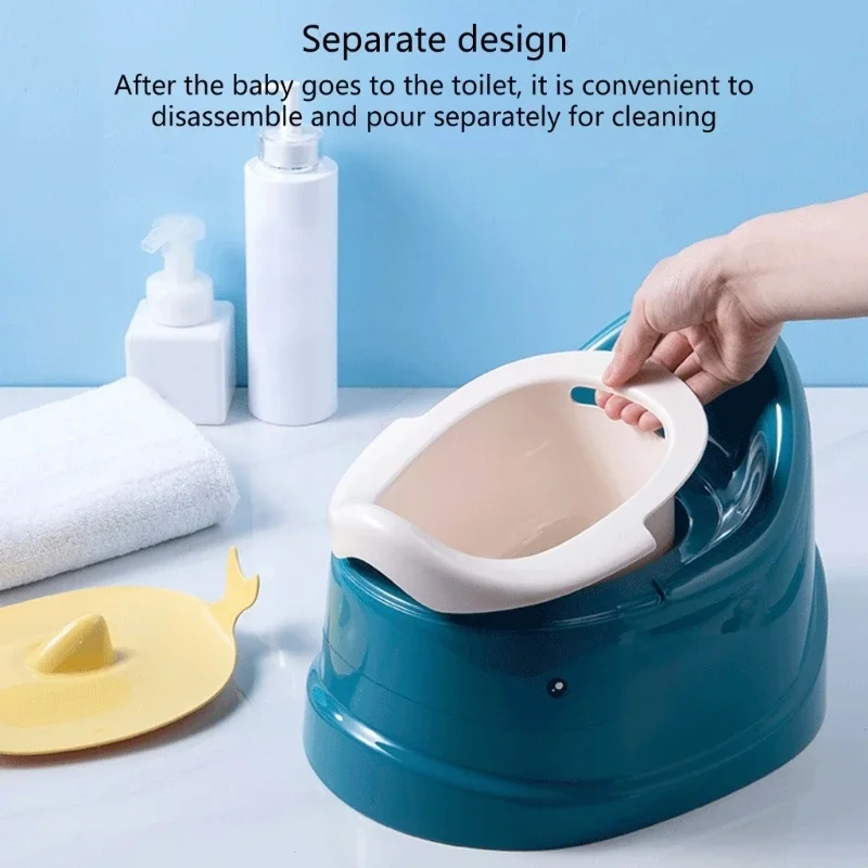 Pot Antidérapant de Forme Ovale pour Bébé, Toilette d'Entraînement Portable pour Voyage, Stable et Sûr, Design Astronomique