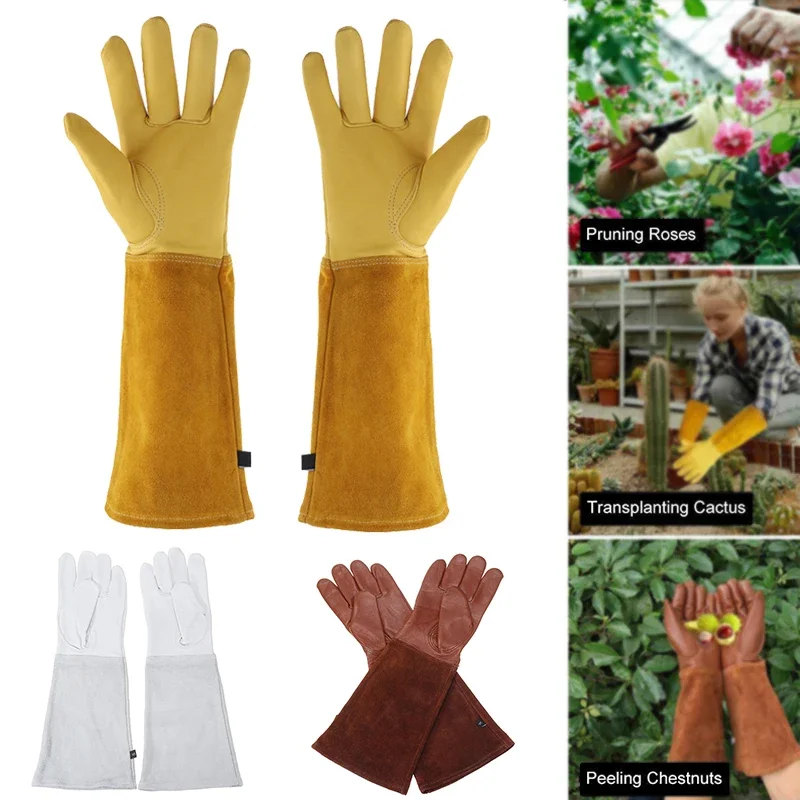 1 Đồ Nặng Làm Vườn Hoa Hồng Cắt Tỉa Nhẹ Găng Tay Cái Gai Chống Tay Dài Công Việc Hàn Găng Tay Làm Vườn