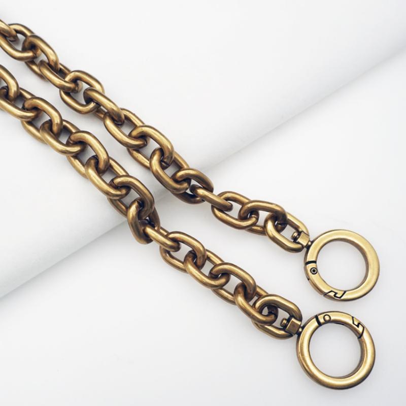 Big Size Shoulder Bag O Chain Luxury Chain Women Messenger Bag Strap Replacement Bags Strap Aliminium Antique Color High Quality