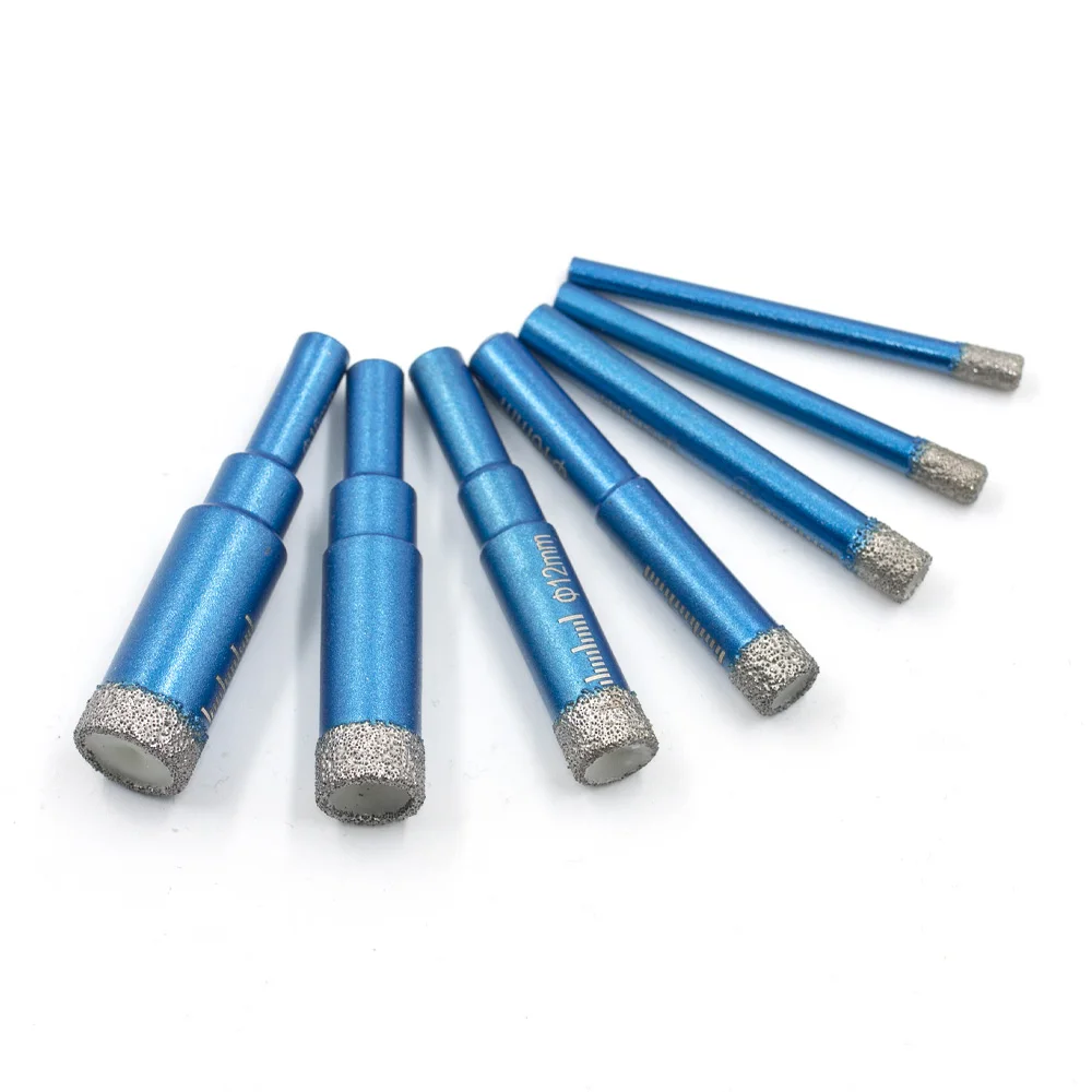 เพชร Brazed แห้งเจาะ Bit Porcelain ถ้วยเลื่อยเซรามิคหินอ่อนหินแกรนิตกระเบื้องรูเปิดรูเลื่อยตัด 1 PC 5-16 มม.รอบ Shank