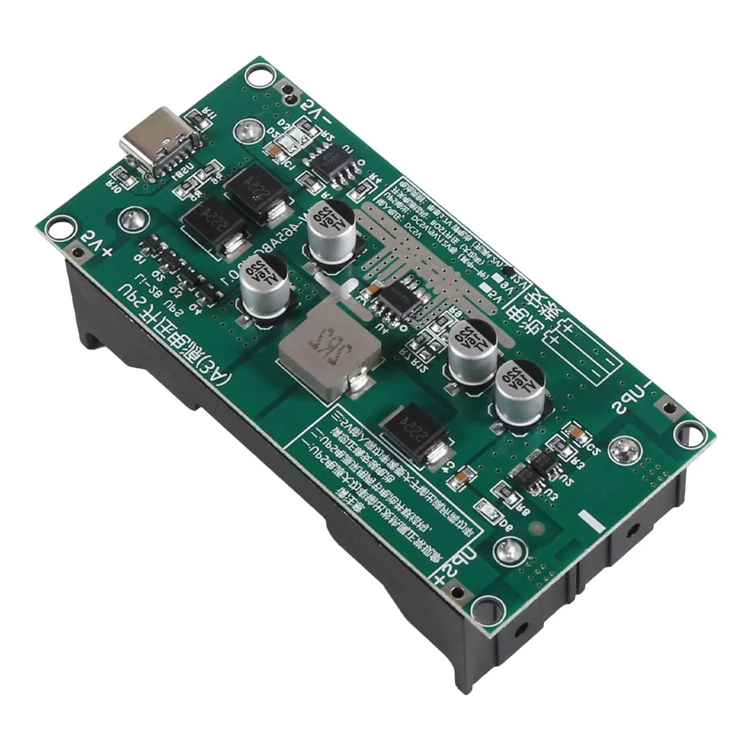 Typ-C 15W 3A Schnellladung USV Netzteil/18650 Lithium Batterie Ladegerät Modul DC-DC Step Up Booster Konverter 5V 9V 12V