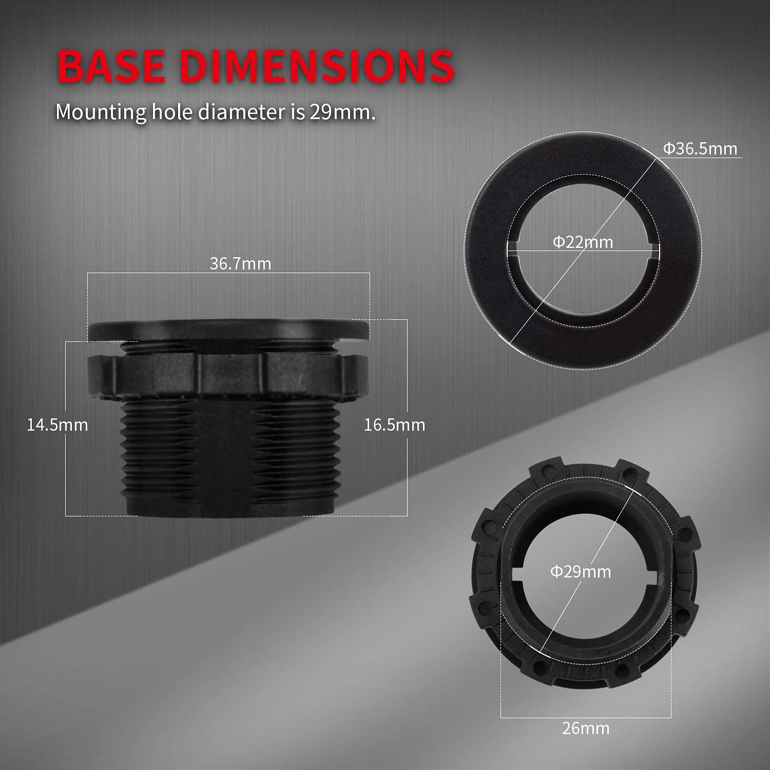 DaierTek 20mm ronde tuimelschakelaar shell behuizing 12V LED AAN UIT voor auto vrachtwagen golfkar dash paneel blauw rood groen verlicht
