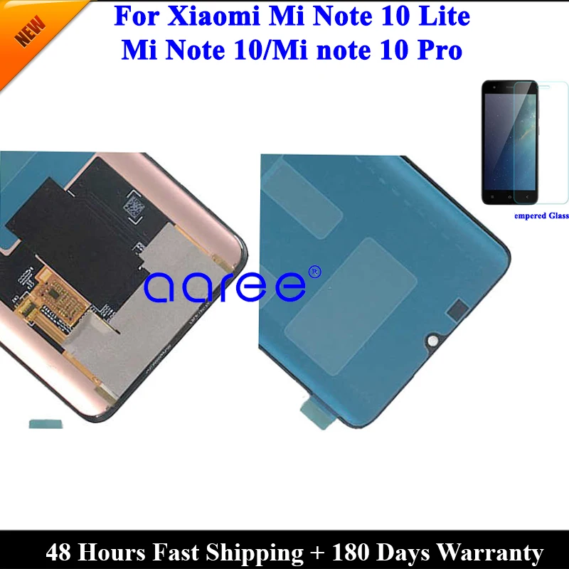 Tela lcd amoled para xiaomi mi note 10 lite lcd para xiaomi mi note 10 display lcd tela de toque digitador assembléia