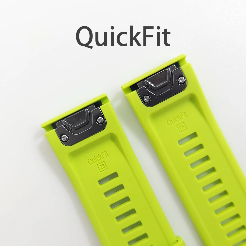 22mm 26mm Width Soft Silicone Watch Strap For Garmin Fenix 7 7X Pro 6 6X 5 5X Plus QuickFit Band For Epix Pro Gen 2 47mm 51mm