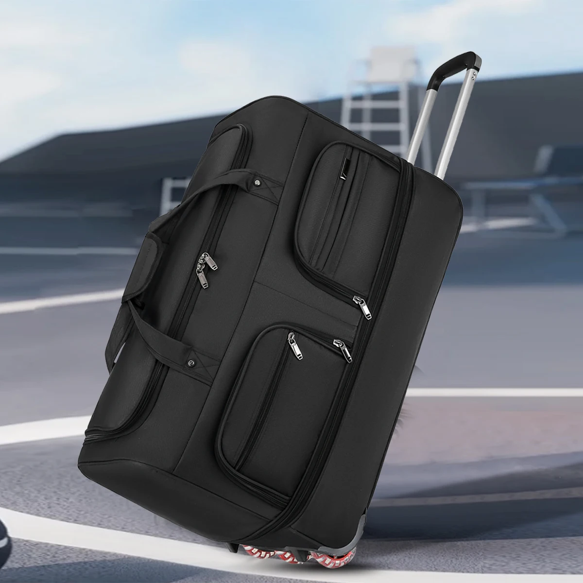 2025, neue Mode-Reisetasche für Damen, große Kapazität, Herren-Sporttasche, wasserdichte Reisetasche, Roller-Trolley-Tasche, Seesack