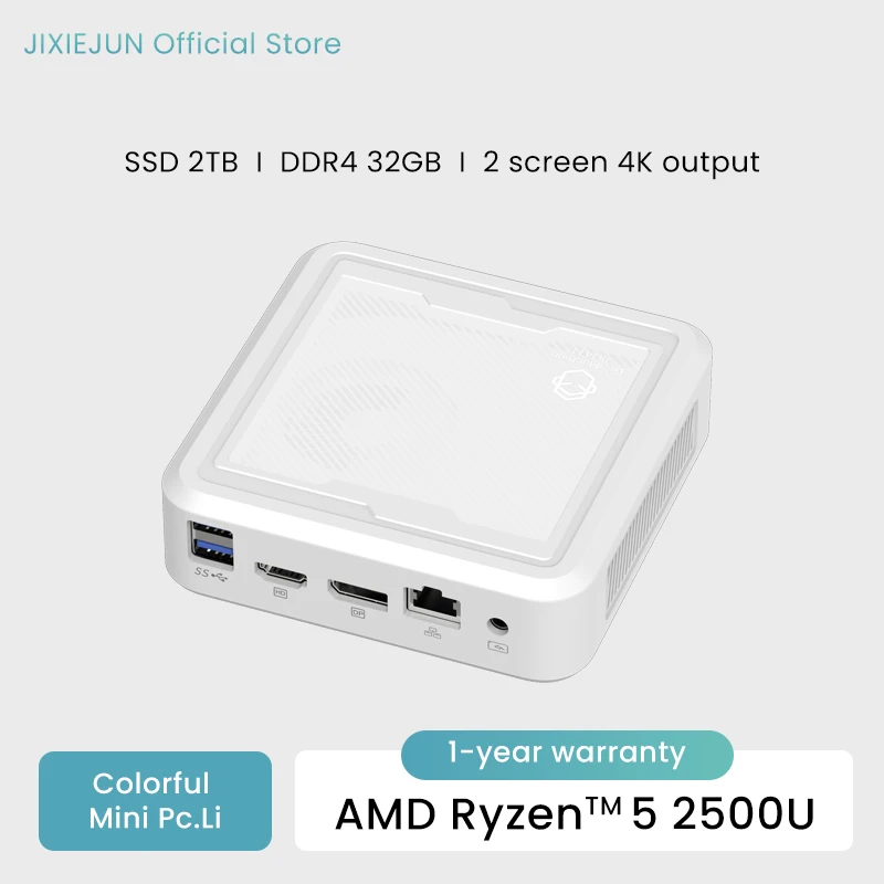 Nuevo Genmachine AMD Ryzen 3 2500U hasta Mini PC DDR4 8G RAM NVME 256G SSD Wifi5 BT 4,2 ordenador para juegos RX ordenador para juegos pc