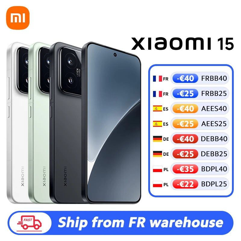 Versión global Smartphone Xiaomi 15 256GB/512GB Pantalla AMOLED de 6,36" 120Hz Snapdragon ®   8 cámaras Elite Leica