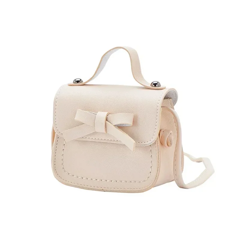 PU Leder Solide Prinzessin Handtaschen Kleinkind Messenger Umhängetaschen Mädchen Prinzessin Schulter Tasche Geldbörse