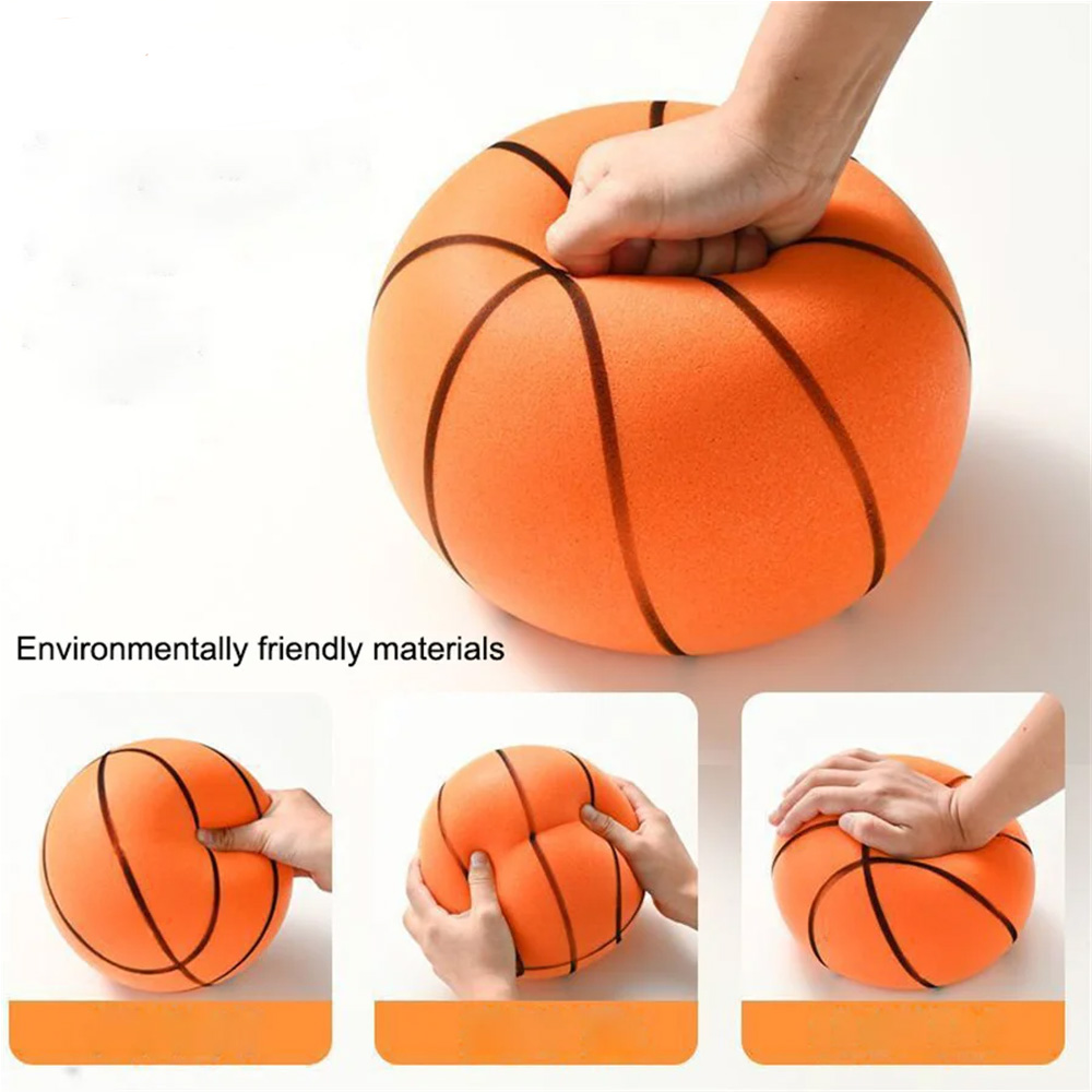 Foam Basketball Kids Silent Basketball Bouncing Mute Silent Ball Bounce Squeezable Mute Bouncing Basketball