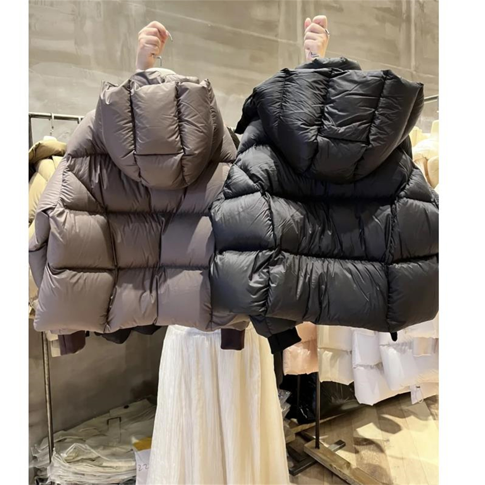 2024เสื้อโค้ทผู้หญิงแขนยาวลำลองสีทึบ, เสื้อคลุมปาร์เกียมีฮู้ดหนาอบอุ่นทรงหลวมแฟชั่นสำหรับผู้หญิงสำหรับฤดูหนาว