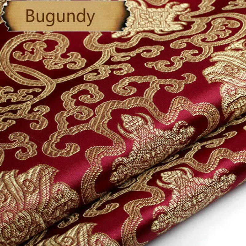 Ткань из парчовой ткани с богатыми цветами, 50x90 см