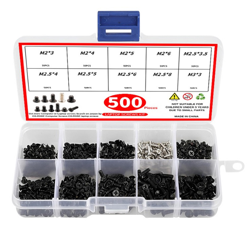 Set di viti M2 M2.5 M3, kit viti per laptop per riparazione computer elettronico IBM HP Dell Lenovo Samsung Sony Toshiba Gateway Acer