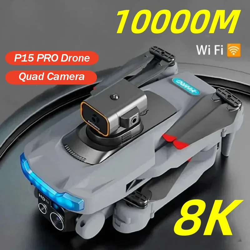 P15 PRO Drone 4K HD Professional Obstacle Avoidance Optical Flow Dual Camera Aerial Photography Dual-Camera Fold Gift New