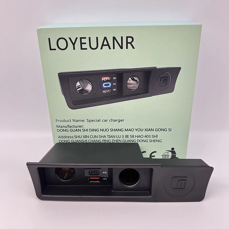 LOYEUANR-cargador de coche para VW passat B6 B7 CC R36, encendedor de cigarrillos, adaptador de corriente tipo C de carga rápida USB