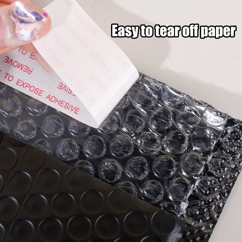 50-10PCS สีดํา/สีชมพูซองจดหมายฟอง Self Seal เบาะ Bubble Mailers กันน้ําการจัดส่งแพคเกจสําหรับเครื่องประดับอุปกรณ์แต่งหน้า