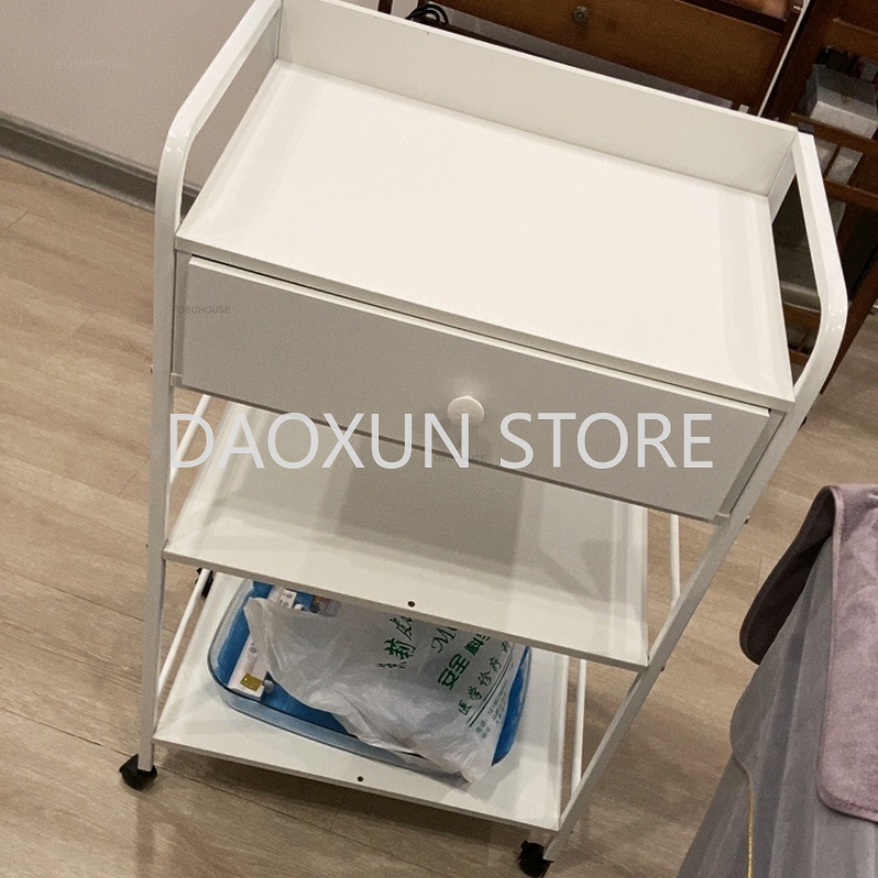 Multifunctional Movable Tool Cart Beauty Salon Salon Trolley Storage Rack Beauty Accessories Nail Storage Auxiliary Tool Trolley