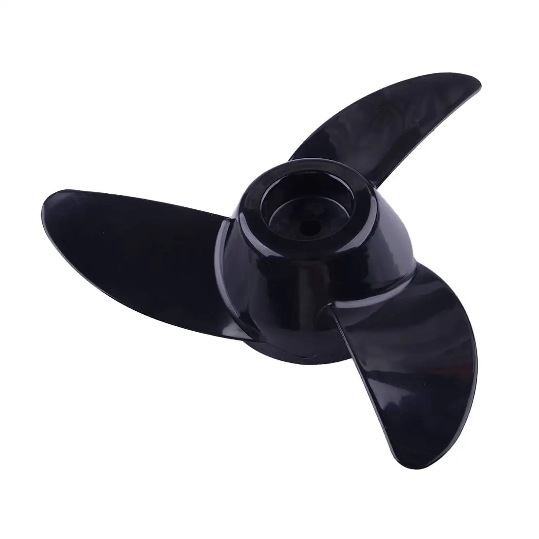 3-Blatt-Boot-Außenbordpropeller passend für 55lb 62lb 86lb Schub-Elektro-Trolling-Motor aus schwarzem Kunststoff