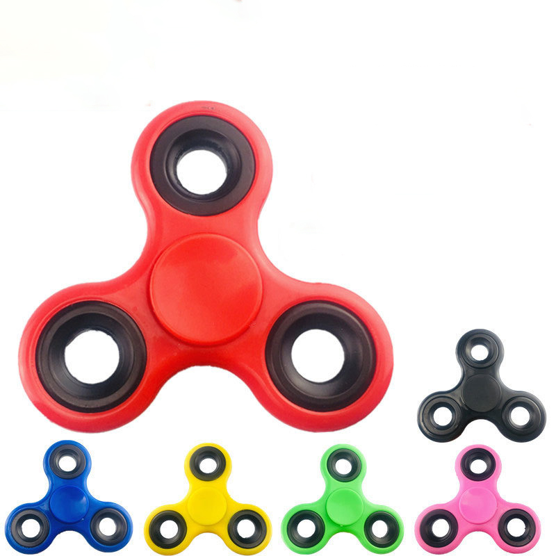 Abs fidget spinner edc spinner para autismo tdah anti estresse tri-spinner de alta qualidade adulto crianças brinquedos engraçados
