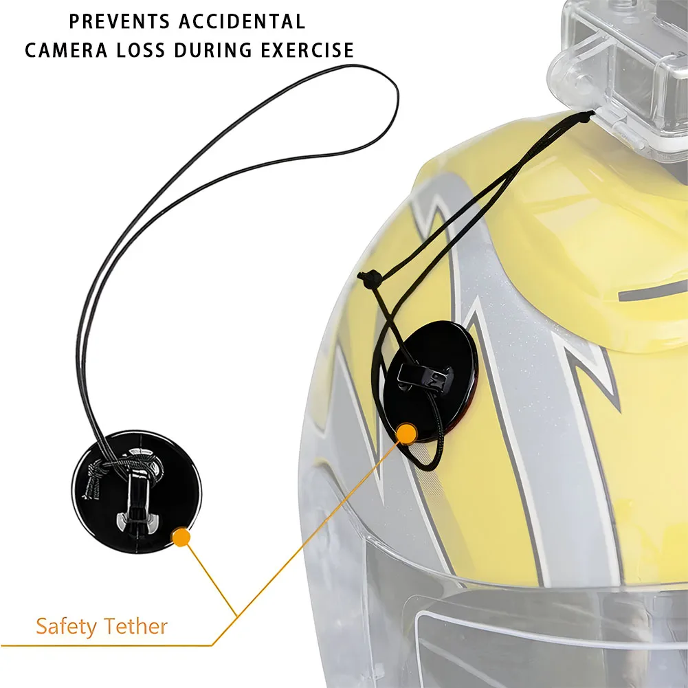 Brazo de extensión para casco de motocicleta GoPro Hero, cámara deportiva de acción Osmo, conjunto de accesorios de montaje en barbilla para Go Pro Insta360