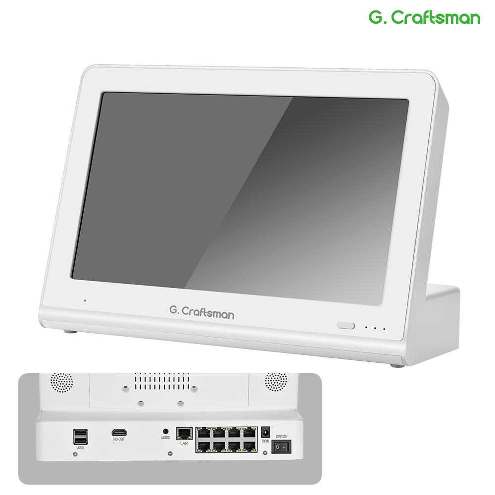 G.Craftsman 8-канальный сетевой видеорегистратор с POE и монитором для магазина и магазина, сетевой видеорегистратор, запись регистрации, IP-камера, система безопасности XMEYE
