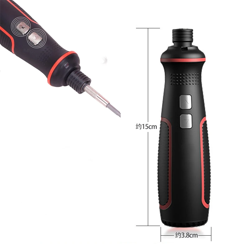 JANGKLIFE USB Rechargeable 3.6V Electric Screwdriver with LED Light, Wireless Mini Power Tool DIY Home Multi-Purpose