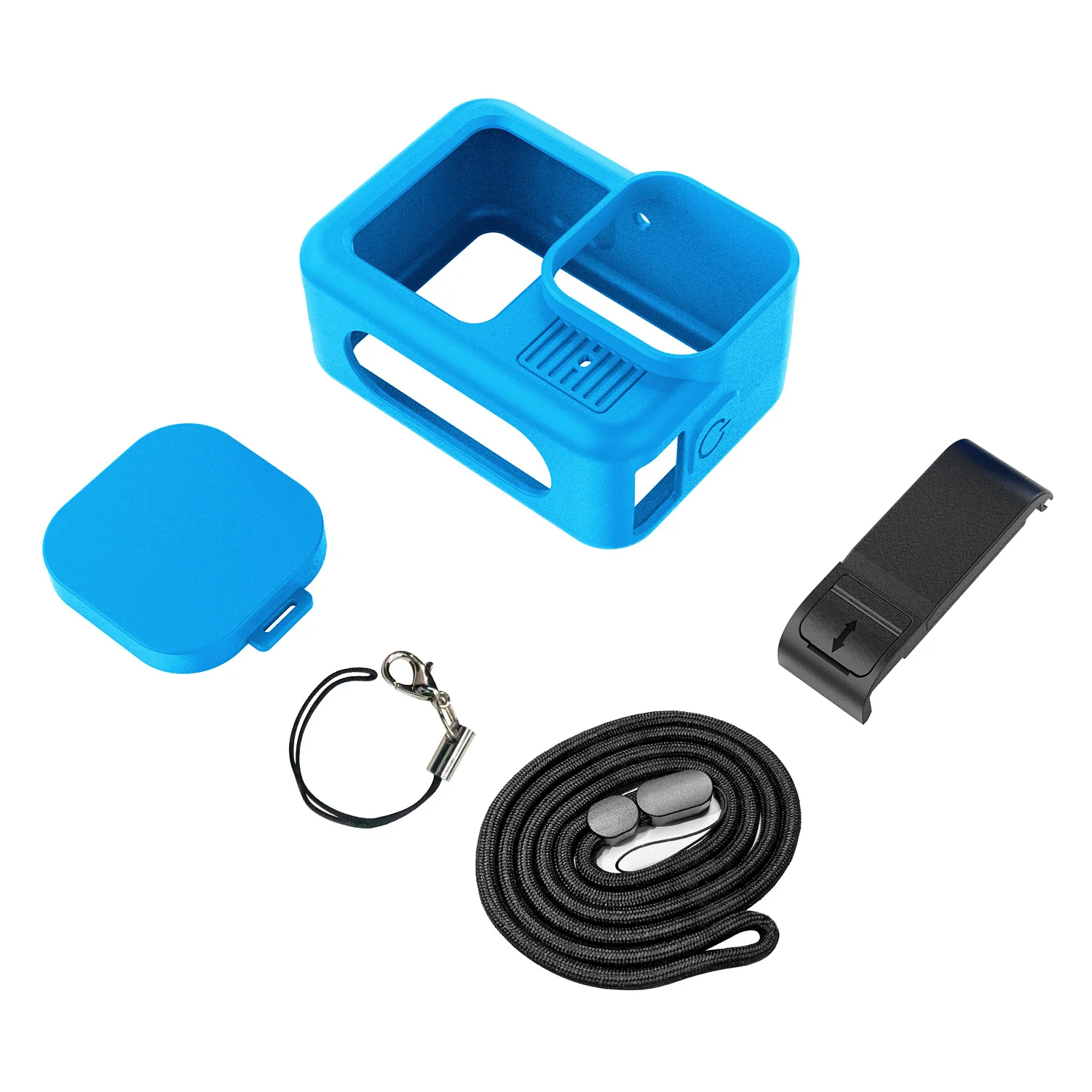 Protective Silicone Case for GoPro Hero 13 Black Tempered Glass Screen Protector Film Lens Cap Cover For Go Pro Accessory